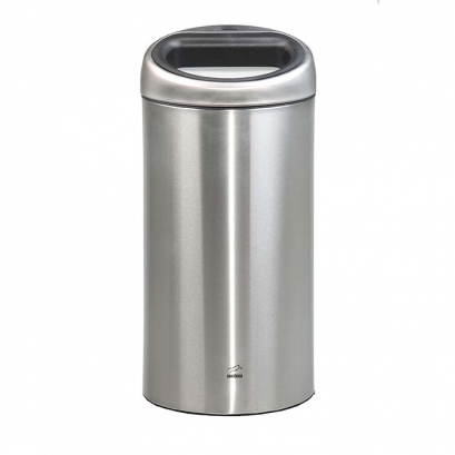 سطل زباله 45 لیتری اسلش استیل در استیل