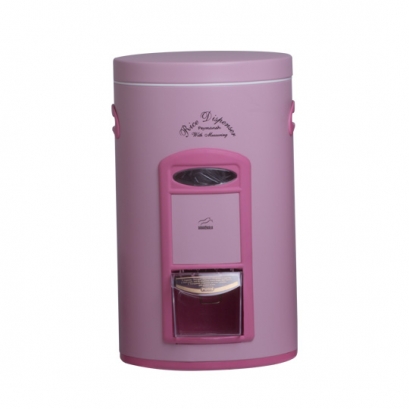 سطل برنج پیمانه دار صورتی سمباده ای در فلزی