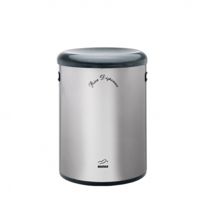 سطل برنج بدون پیمانه استیل مشکی در پلیمری