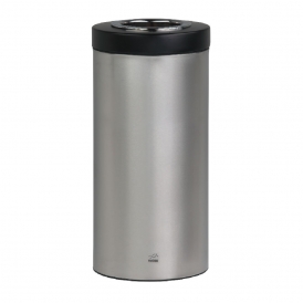 سطل زباله 45 لیتری استوانه ای استیل مشکی