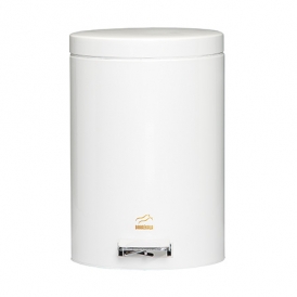 سطل زباله پدالدار 14 لیتری ســـــفـیـد بــــراق